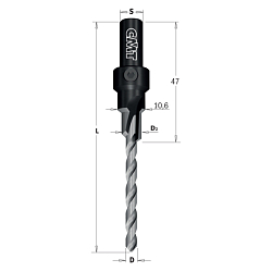 Сверло под конфирмат SP Z1 S=9 D=5x7,6x93,7