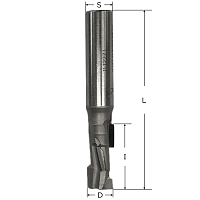Фрезы алмазные прямые Z=1+1 MEGAPOLUS