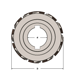 Фрезы прифуговочные 30° PCD MEGAPOLUS