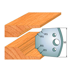 Комплект ножей профильных SP -- 50x4 мм -- (2 шт.) для фрезерных головок серий CMT 692 и 693 (690.580)