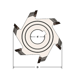 Фрезы для снятия свесов HM MEGAPOLUS