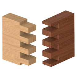 Серия 718B. Фрезы "Ласточкин хвост" с верхним подшипником