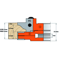 Серия 694.015. Фрезы профильные для обвязки межкомнатных дверей и мебели