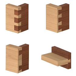 Серия 718B. Фрезы "Ласточкин хвост" с верхним подшипником