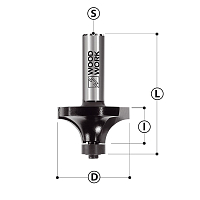 Серия 939. Фреза радиусная для искусственного камня WOODWORK