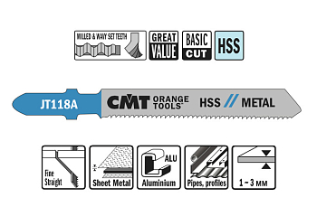 Пилки лобзиковые по металлу, пластикам