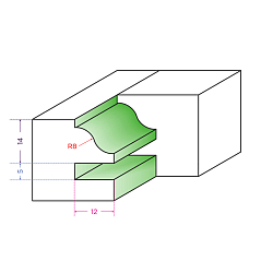 Фрезы для мебельной обвязки со сменными НМ пластинами MEGAPOLUS