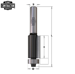 Фреза концевая CMT-contractor обгонная (нижн. подш.) S=8 D=12,7x25,4