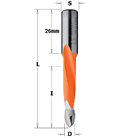 Серия 314.41/42. Свёрла для сквозных отверстий HW Xtreme S=10 L=70
