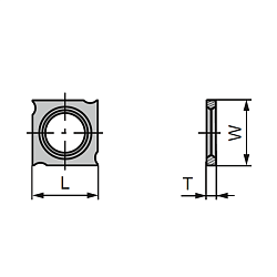 Стандартные поворотные режущие пластины HWM подрезные CERATIZIT