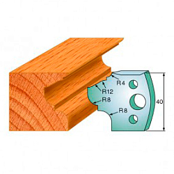 Комплект ножей профильных SP -- 40x4 мм -- (2 шт.) для фрезерных головок серий CMT 692 и 693 (690.089)