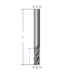 5260206021mg ФРЕЗА ТВЕРДОСПЛАВНАЯ D=6x21 35/38° Z4 L=50