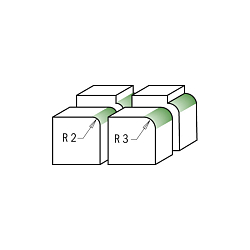 Фрезы со сменными ножами радиусные MEGAPOLUS