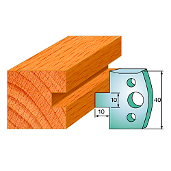 Комплект ножей профильных SP -- 40x4 мм -- (2 шт.) для фрезерных головок серий CMT 692 и 693 (690.091)