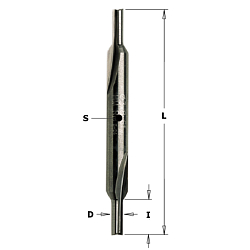 Фреза пазовая 2-хсторонняя для уплотнителя HWM Z2 S=6 D=3x8x70 RH