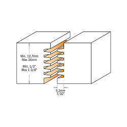 Серия 900.606.Фреза наборная для сращивания с верхним подшипником