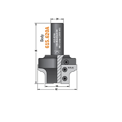 Корпус фрезы набора 615.004.01 (профиль A)
