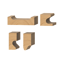 Фрезы алмазные для интегрированных ручек фасадов MEGAPOLUS