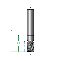 5260212018mg ФРЕЗА ТВЕРДОСПЛАВНАЯ D=12x18 35/38° Z4 L=75