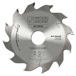180x30x6,0/4,0 Z=12 A=12° диск пильный для пазов   [ мягкая или твердая древесина, ЛДСП, МДФ, пластик ]