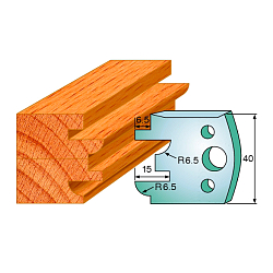 Комплект ножей профильных SP -- 40x4 мм -- (2 шт.) для фрезерных головок серий CMT 692 и 693 (690.096)