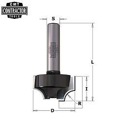 Фреза концевая CMT-contractor внутр.радиус R=6,4 S=8 D=23x12