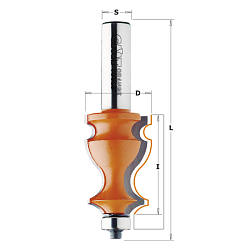 Серия 955.902. Фрезы мультипрофильные для карнизов с нижним подшипником