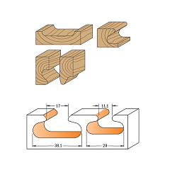 Фрезы профильные для изготовления ручек Megapolus