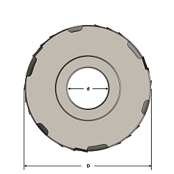 Фрезы фуговальные многоножевые с винтовым зубом Z3 "Кукуруза" HM MEGAPOLUS