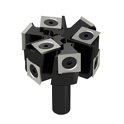 Серия 663.502. Фрезы четвертные для выравнивания поверхности со сменными ножами Z6+3