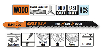 Пилки лобзиковые по древесине, фанере, ламинату, OSB