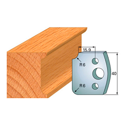 Комплект ножей профильных SP -- 40x4 мм -- (2 шт.) для фрезерных головок серий CMT 692 и 693 (690.173)
