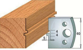 Комплект ограничителей -- 40x4 мм -- (2 шт.) для CMT 693 (691.074)