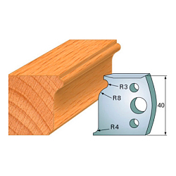 Комплект ножей профильных SP -- 40x4 мм -- (2 шт.) для фрезерных головок серий CMT 692 и 693 (690.110)