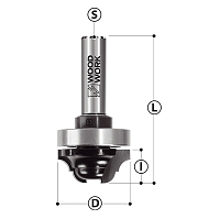 Серия 948B. Фрезы профильные "псевдофилёнка" с верхним подшипником WOODWORK