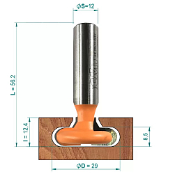 Серия S950. Фрезы для Т-образного паза