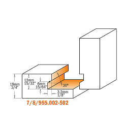 Серия 955.002-502. Фрезы для изготовления мебельных ящиков