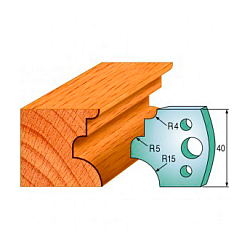 Комплект ножей профильных SP -- 40x4 мм -- (2 шт.) для фрезерных головок серий CMT 692 и 693 (690.129)