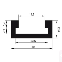 Направляющие рельсы T-Track 30,4 мм
