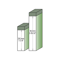 Фрезы со сменными ножами обгонные с верхним подшипником MEGAPOLUS