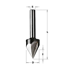 Серия 958. Фрезы пазовые гравировальные (V-образный паз 60*) PRO