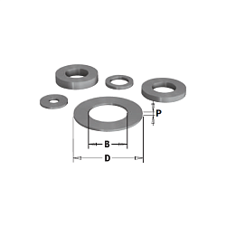 Шайба проставочная B=5,2 D=15,8 P=2,5