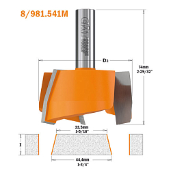 Серия 981.541. Ремонтный набор концевых фрез (2 шт.) по искусственному камню