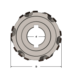 Фрезы прифуговочные "малошумные" 45° PCD MEGAPOLUS