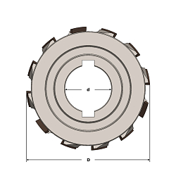 Фрезы прифуговочные 30° PCD MEGAPOLUS