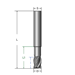 52600080mg ФРЕЗА ТВЕРДОСПЛАВНАЯ HPC, SCR.H-SA.8,0.35°/38°.Z4.L=60 HA.K