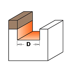 Серия 901B. Фрезы пазовые для петель с верхним подшипником