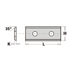 50.0x12.0x1.5 нож сменный HWM 35° -- T03SMG [ ДСП, МДФ ]