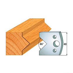 Комплект ножей профильных SP -- 40x4 мм -- (2 шт.) для фрезерных головок серий CMT 692 и 693 (690.034)