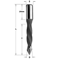 Серия 375. Свёрла для сквозных отверстий  HW S=10 L=70 MEGAPOLUS